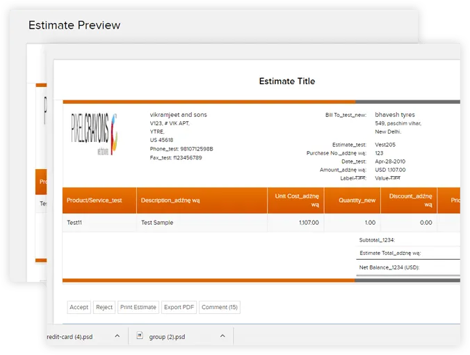 estimate management