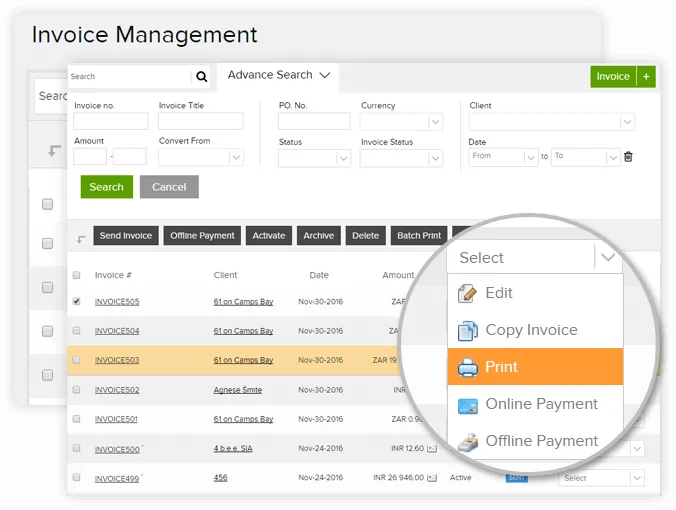 invoice management